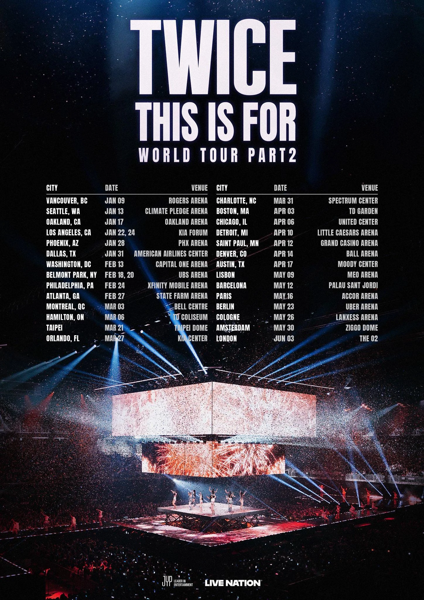 TWICE Set to Light Up Minnesota with a Highly Anticipated Tour Stop at Grand Casino Arena April 12th