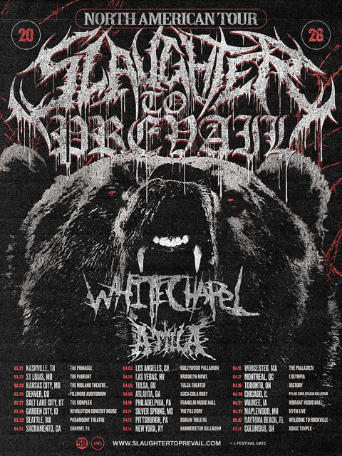 SLAUGHTER TO PREVAIL PREPARING TO CRUSH THE MYTH 4/22