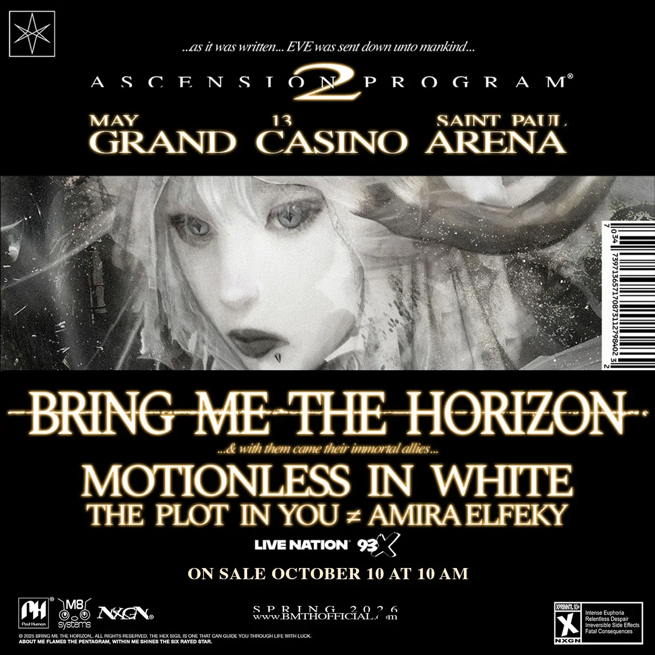 Bring me The Horizon Performing at Grand Casino Arena May 13