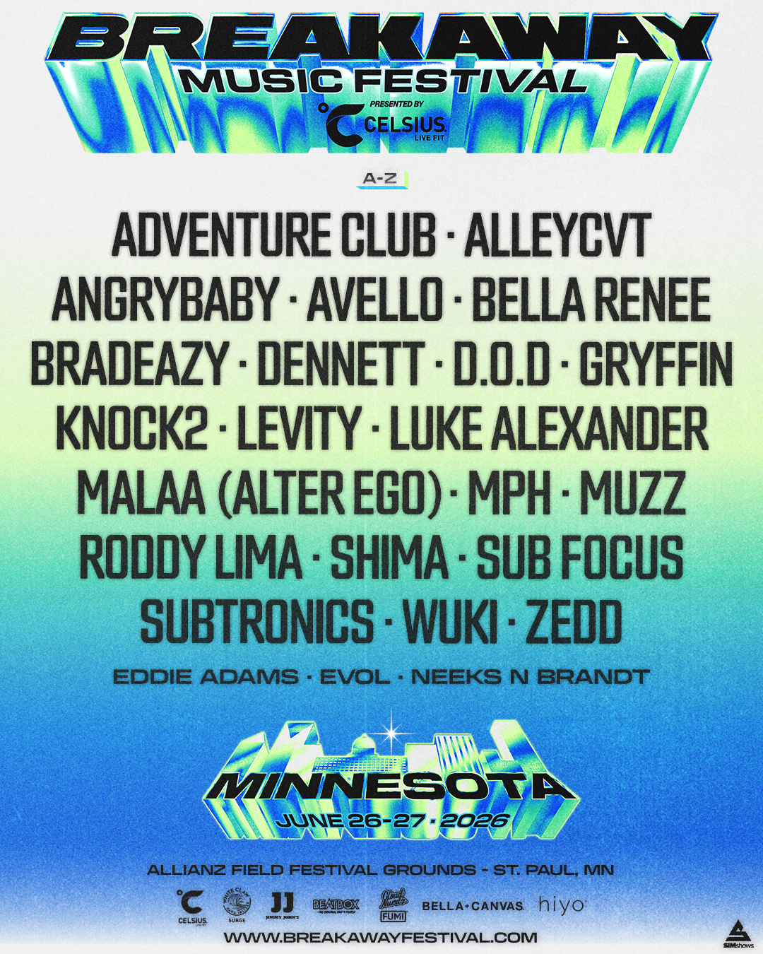Minnesota Breakaway Returns to Ignite Saint paul with a Weekend of Unforgettable Beats June 26th and 27th