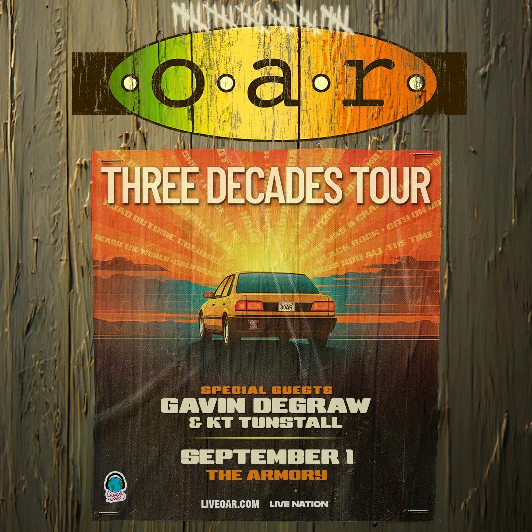 O.A.R. to Perform at The Armory September 1st