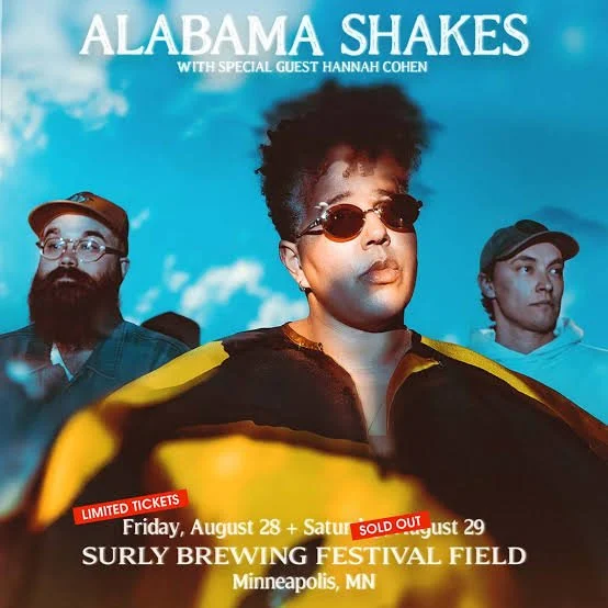 Alabama Shakes Set for Two Nights at Surly Field Aug. 28th and 29th