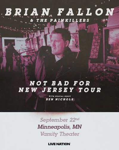 Don’t Miss Brian Fallon &amp; The Painkillers 9/22 at Varsity