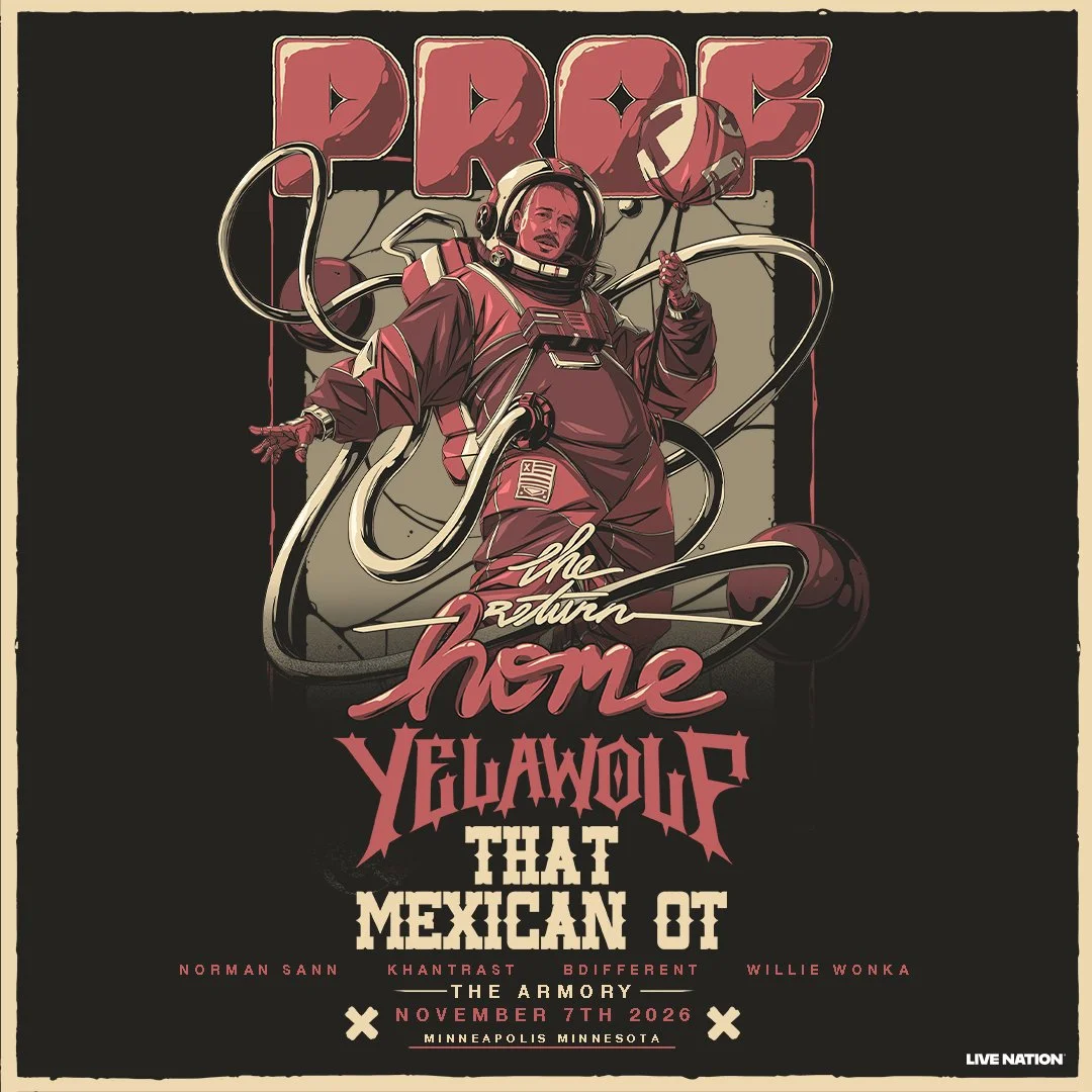 Minneapolis' Own Prof Returns for a High Energy Hometown Performance at the Armory November 7th