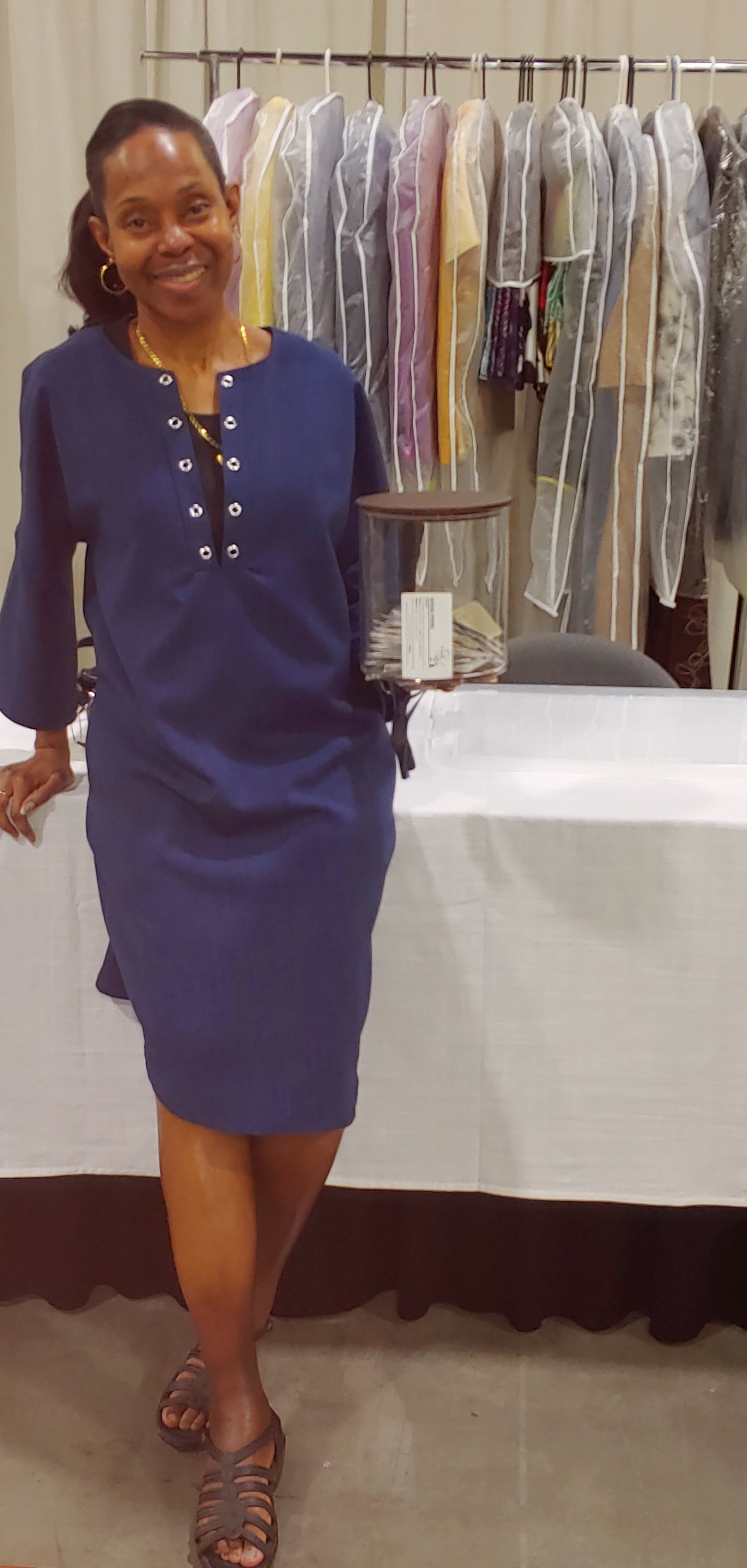 Day 2: Exhausted but still shining in the Versa Linen Dress