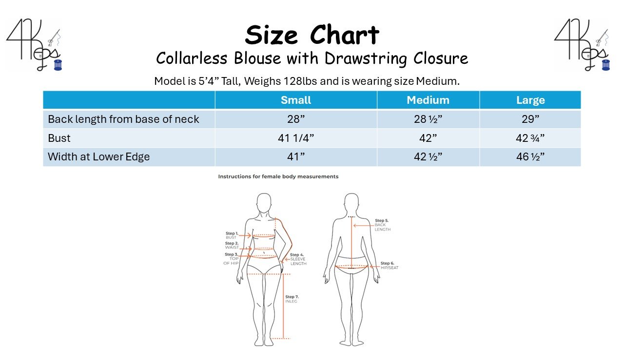 Size Chart Collarless Blouse with Drawstring Closure.jpg