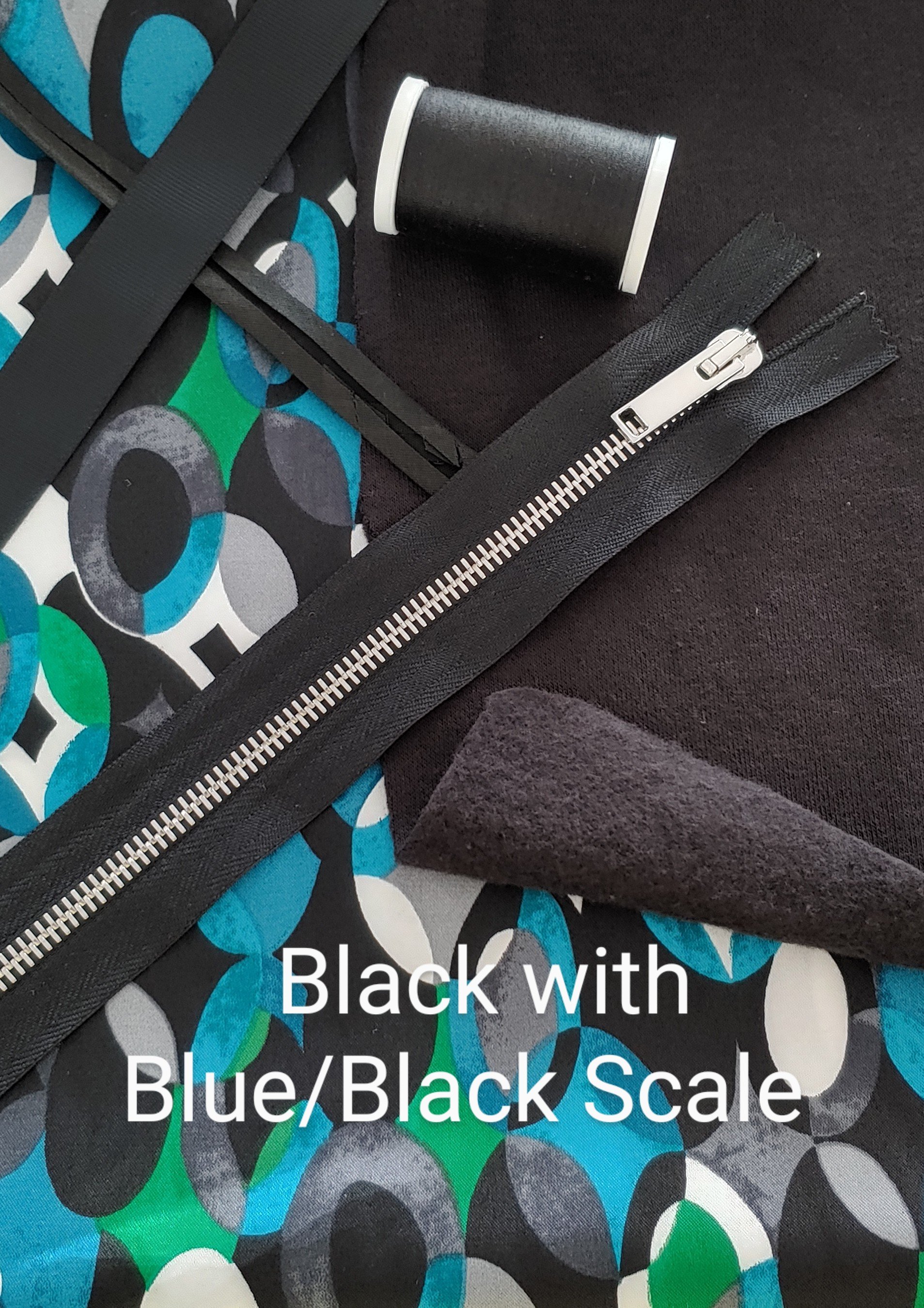 Black Hooded Sweatshirt with Blue-Black Scale.jpg