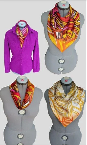 Fuchsia Flirty Fitted Shirt & Awe Scarf Pinterest Collage.jpg