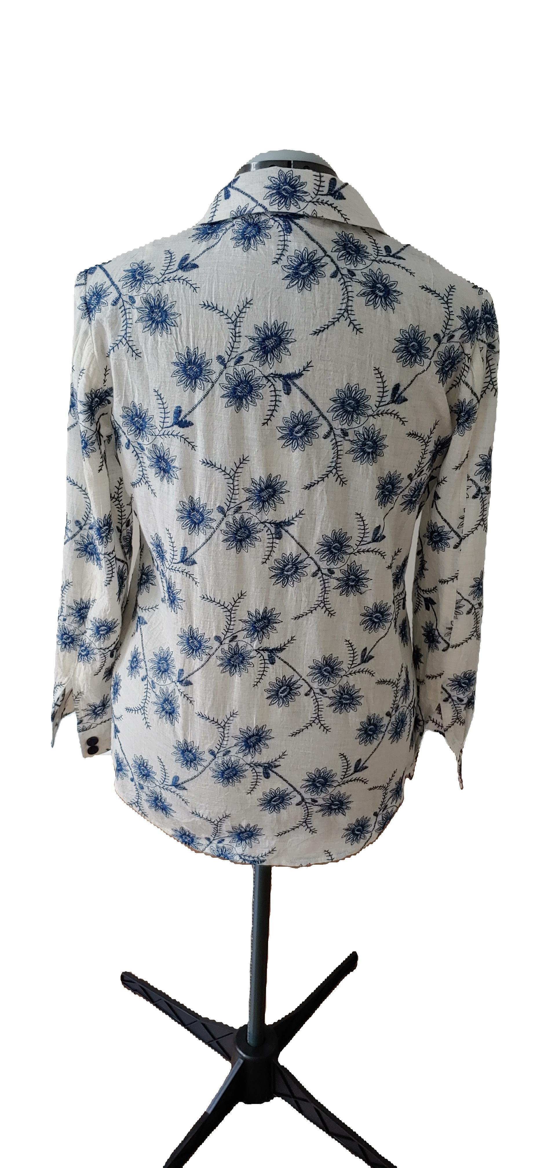 Ivory with Navy Blue Embroidery on Chambray Back - 2024.jpeg