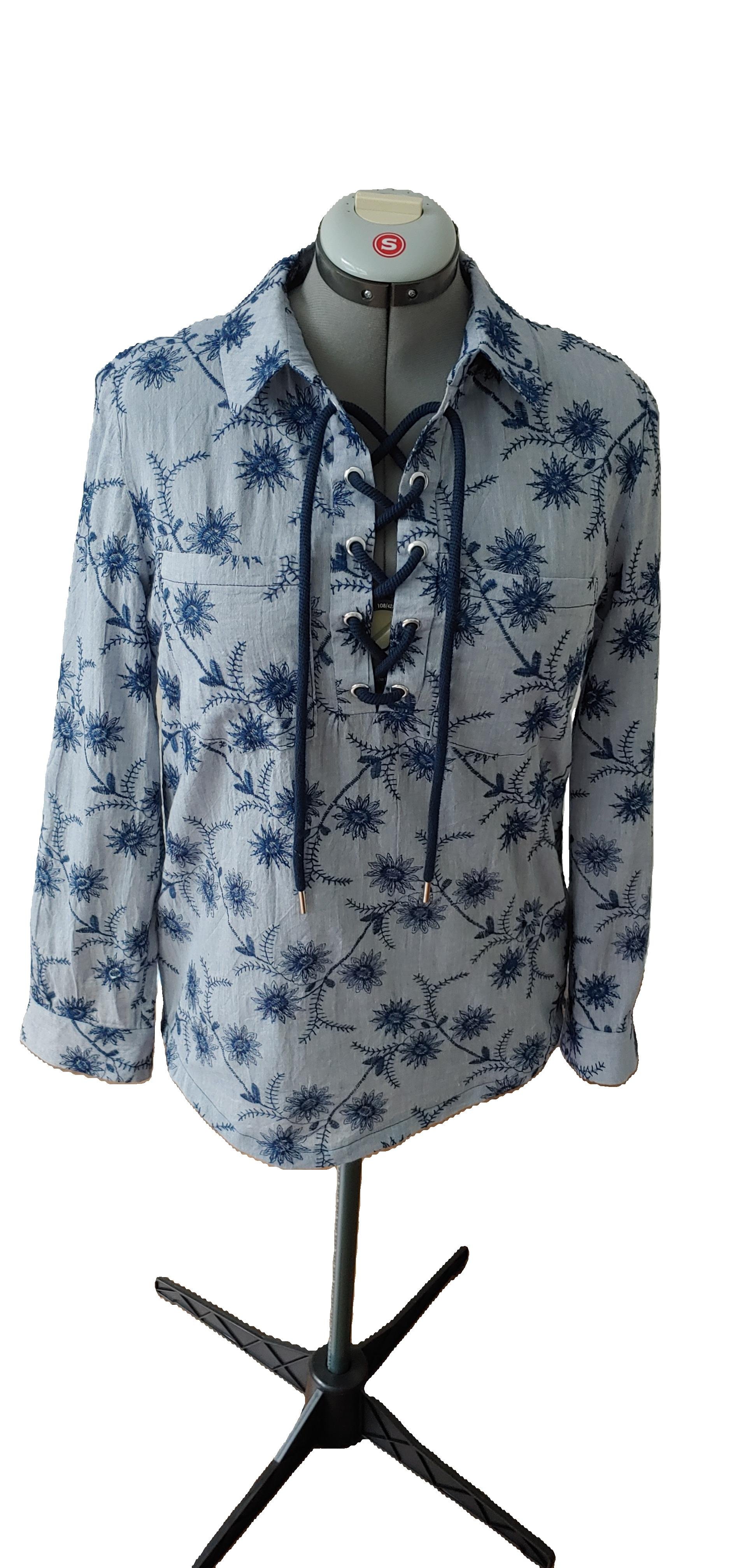 Blue Sky with Navy Blue Embroidery on Chambray Front - 2024.jpeg