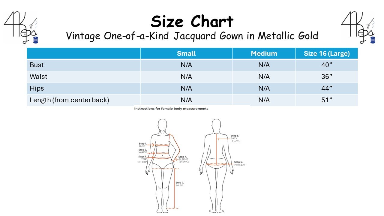 Size Chart Vintage One-of-a-Kind Jacquard Gown in Metallic Gold.jpg