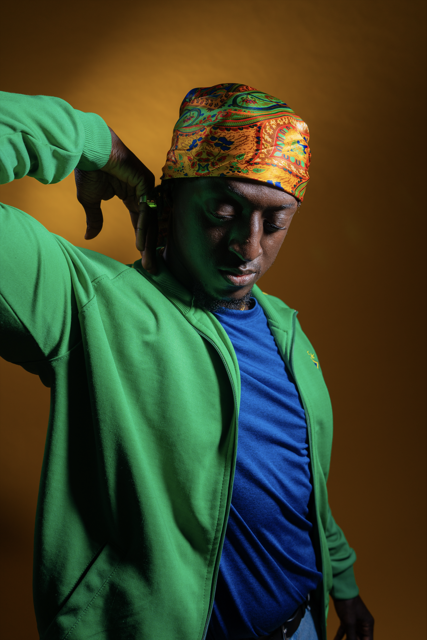 Photography & Retouching for model session with Hamza Sarr. Shot at CoLab Studios in Brooklyn.