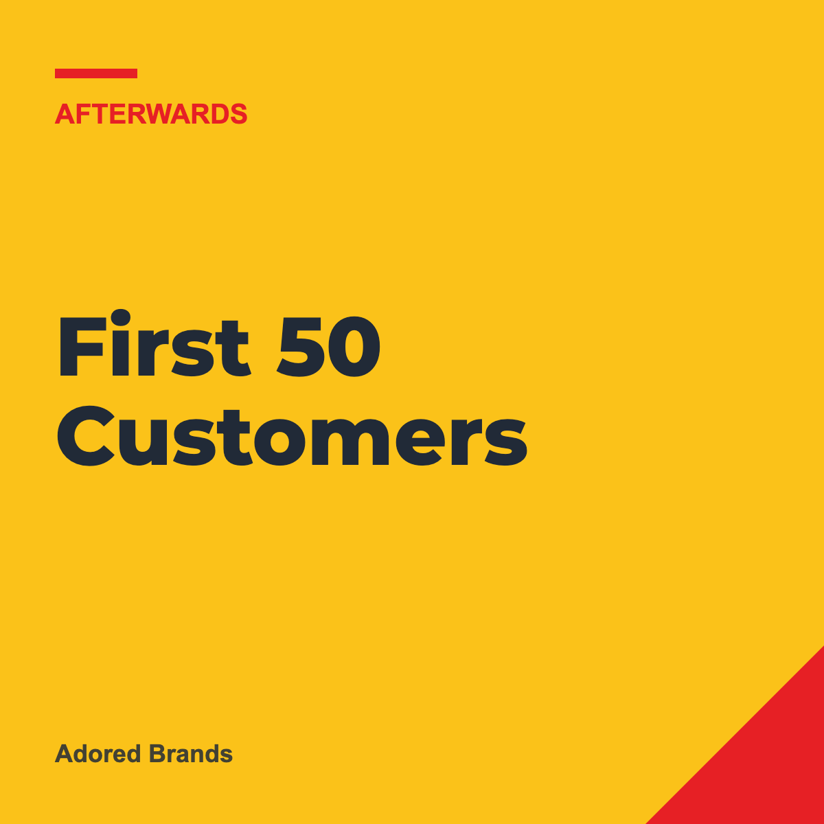 Your First 50 Customers