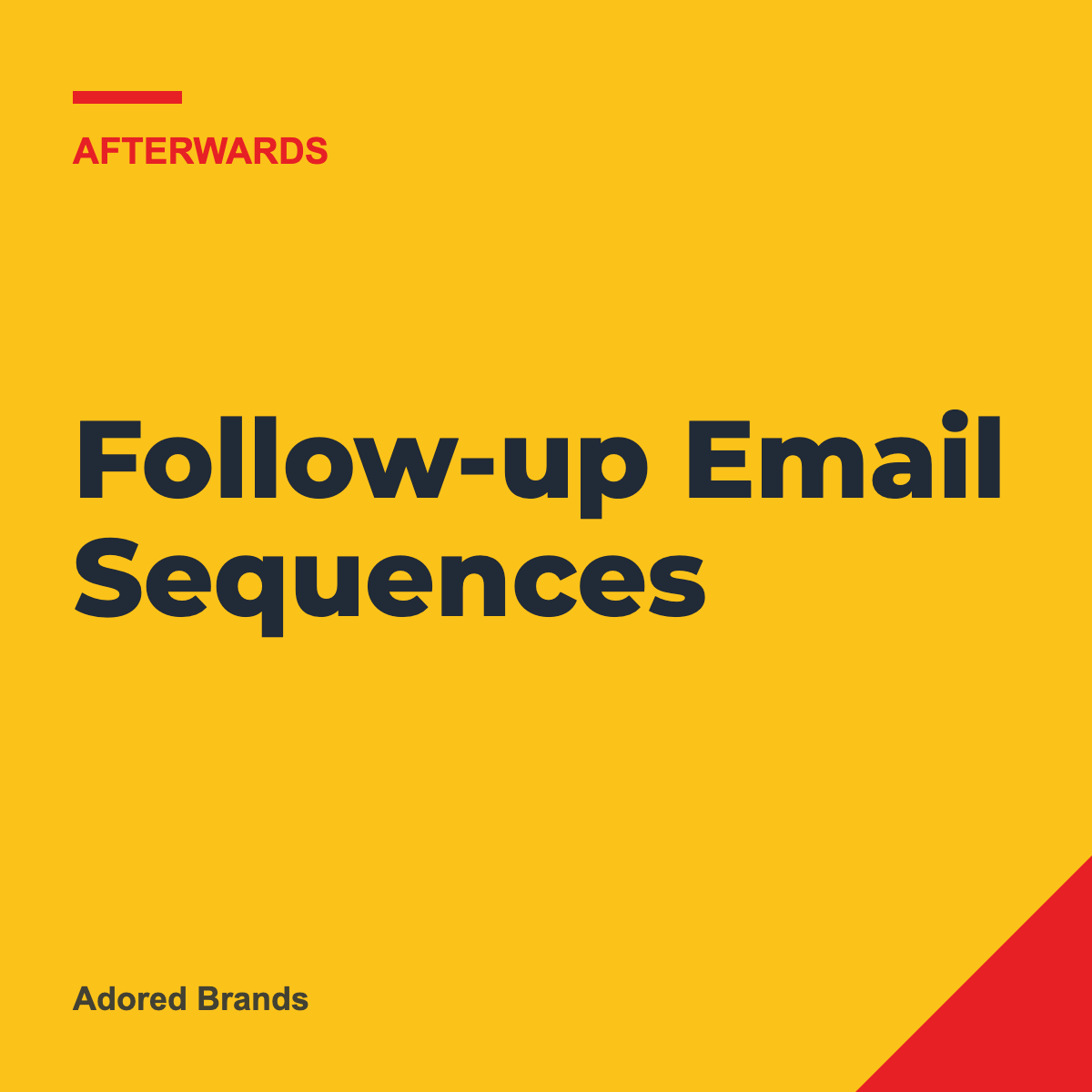 Follow-up Email Sequences