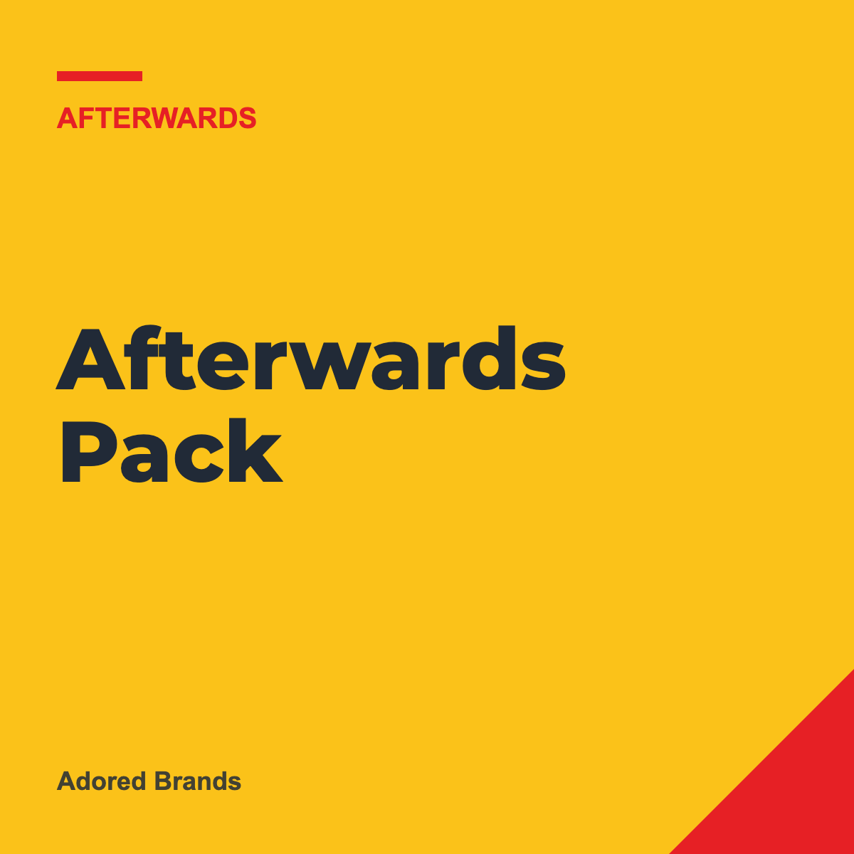 The Afterwards Pack