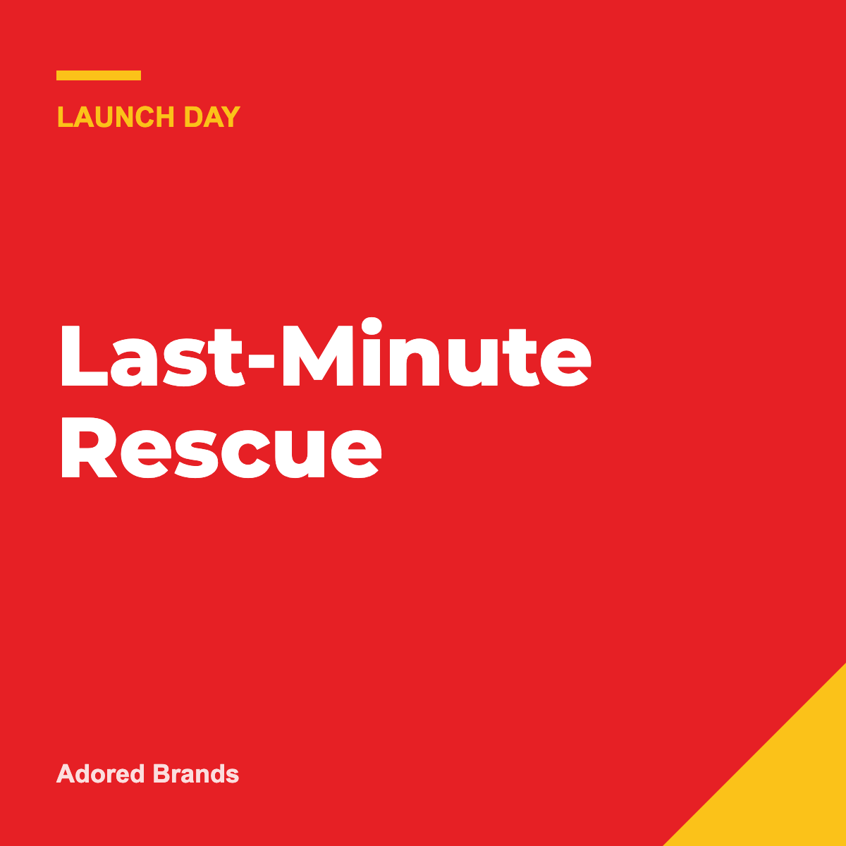 Last-Minute Rescue