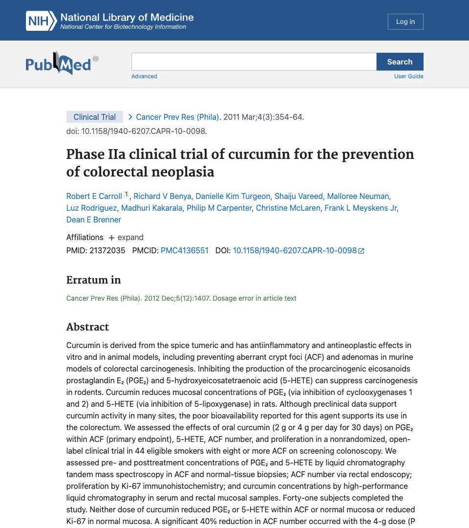 Clinical research laboratory representing human trials of curcumin in cancer