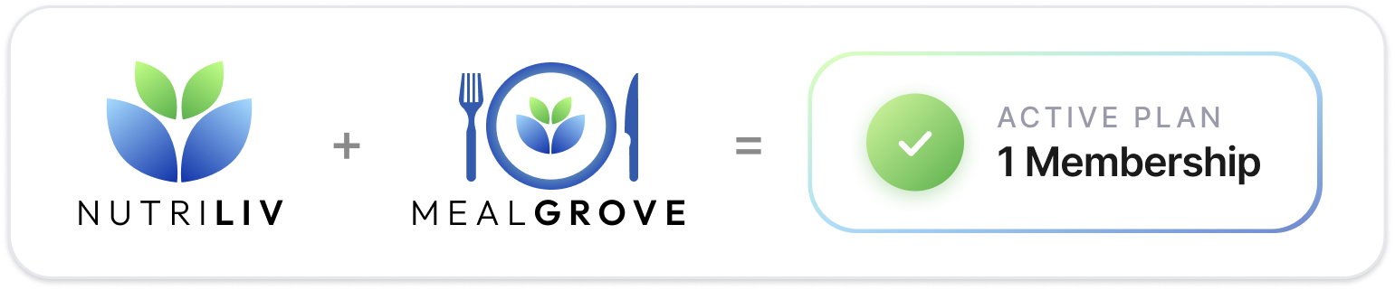 NutriLiv and MealGrove one subscription