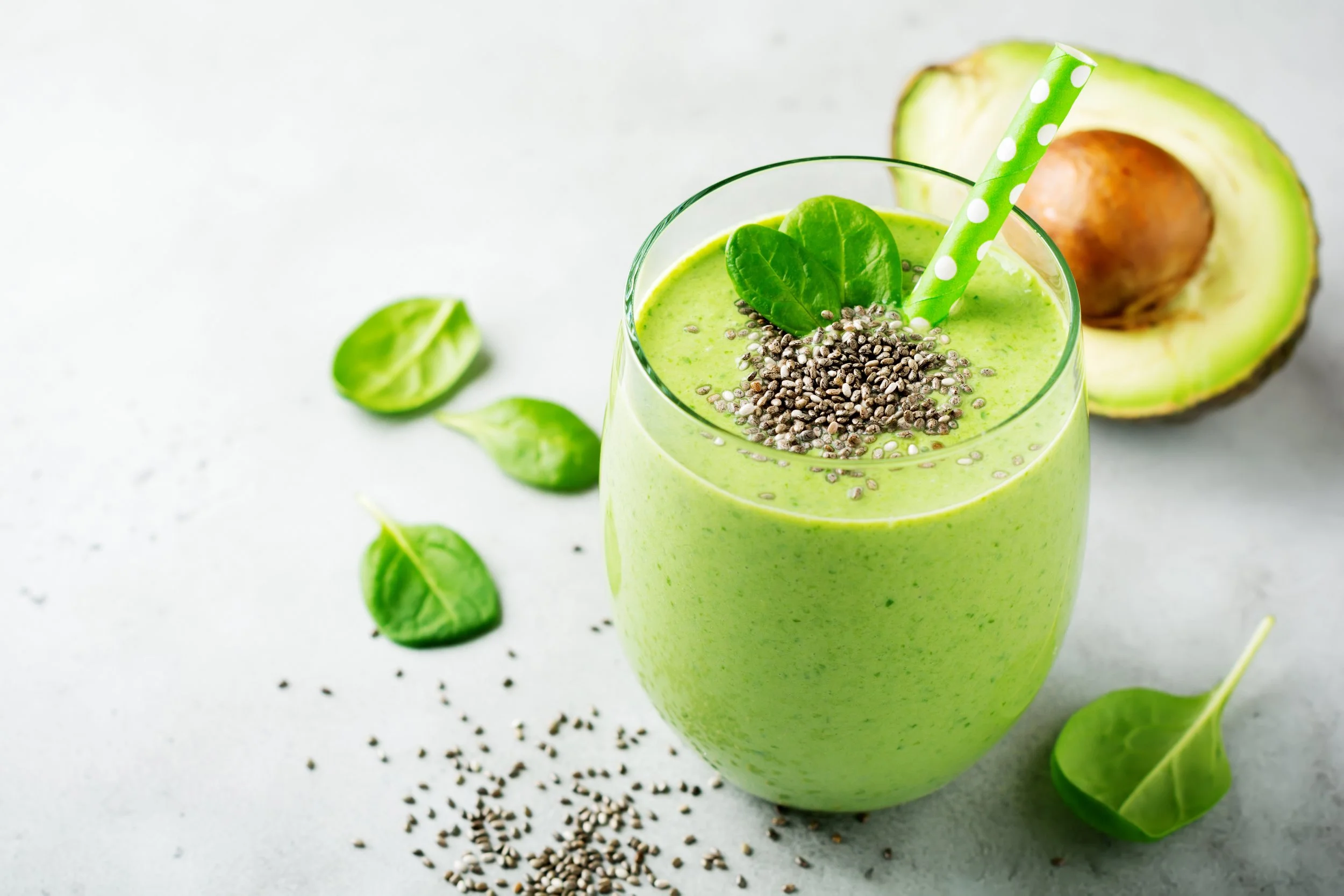 A cold smoothie prepared fresh for someone in cancer treatment