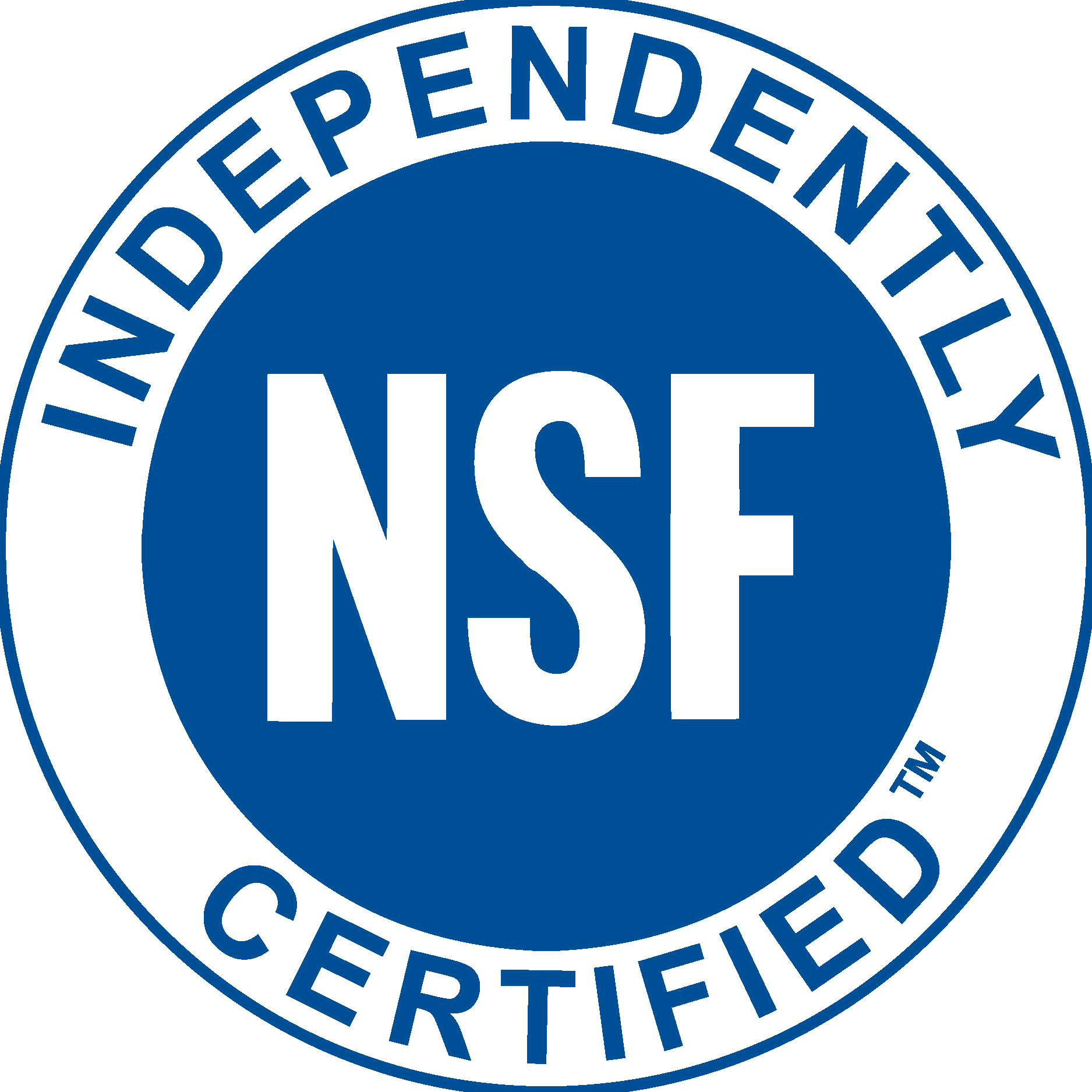 NSF Certified mark indicating a product meets NSF International quality and safety standards