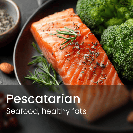 Select pescatarian diet plan in NutriLiv