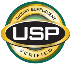 USP Verified Mark indicating a supplement meets United States Pharmacopeia quality standards