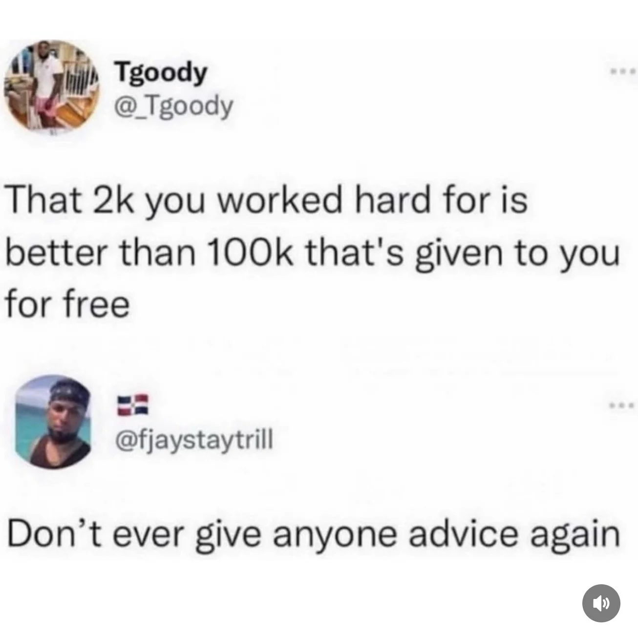 Free money is good money 🤝 

#badadvice #badadvicegame #meme