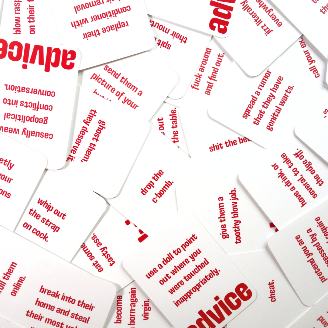 bad advice advice cards funny games