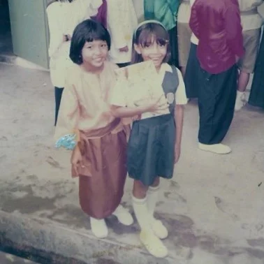 Me and my first bike crash buddy, circa 1988.