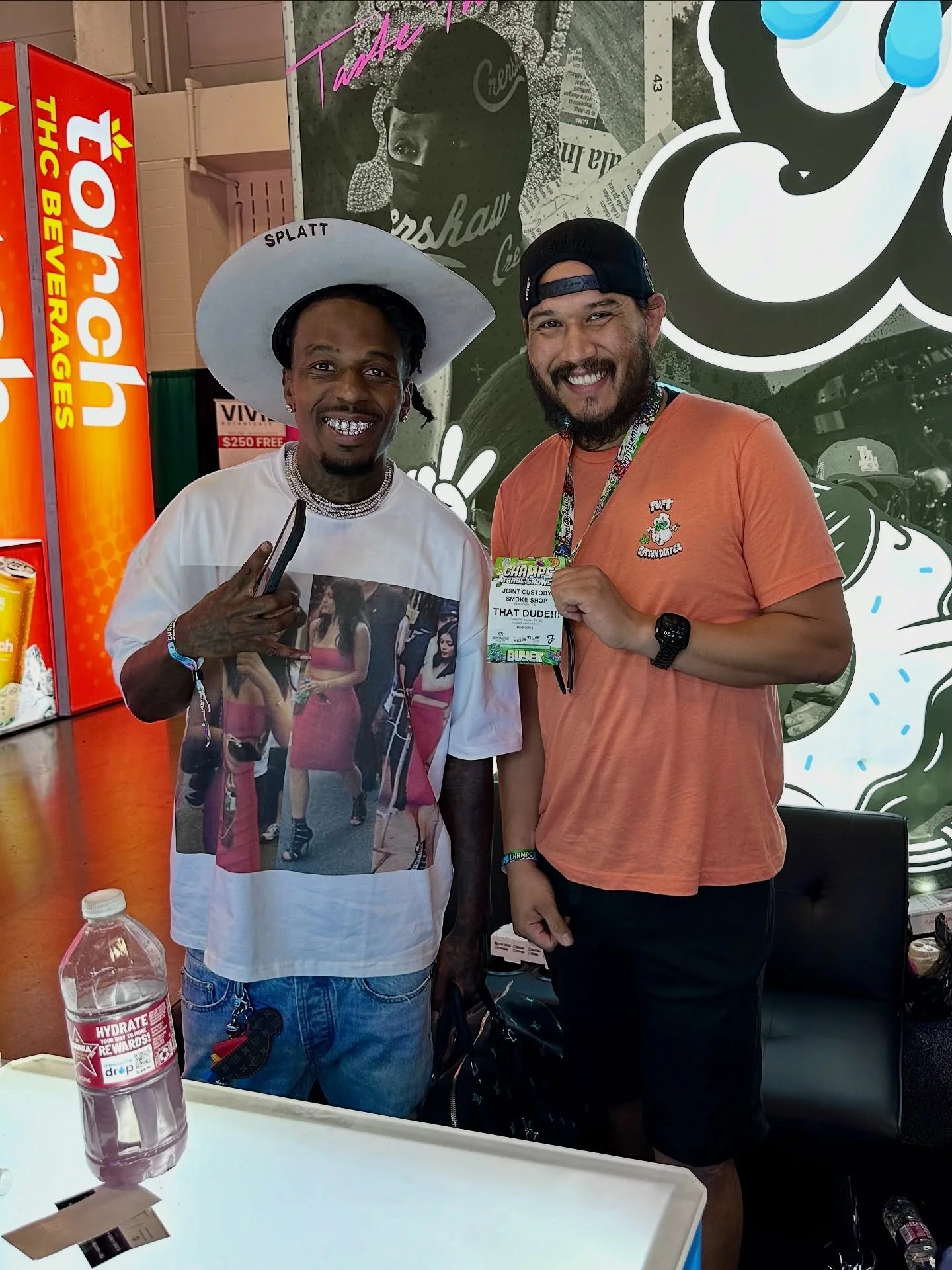 Puft CottonTrates x Sauce Walka @champstradeshows 2025.
From the H to the world, we pushing big clouds ☁️💪🔥

#puftcottontrates 
#saucewalka 
#clouds 
#champstradeshow 
#htown