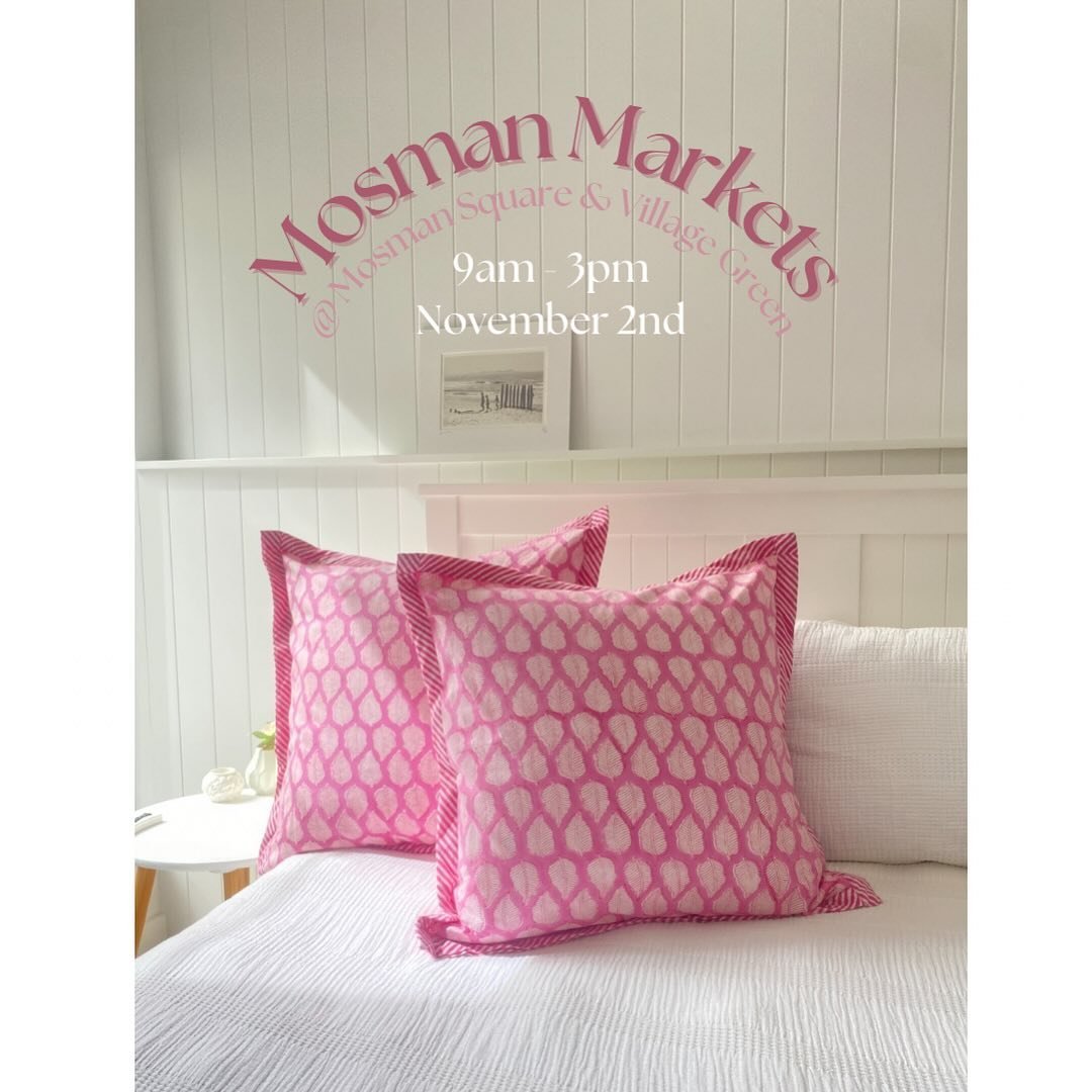 Come visit Emmie&rsquo;s Homewares at Mosman Markets this Saturday! We can&rsquo;t wait to see you all there. Our full range will be on display from 9am. Get in early for all your Christmas needs!