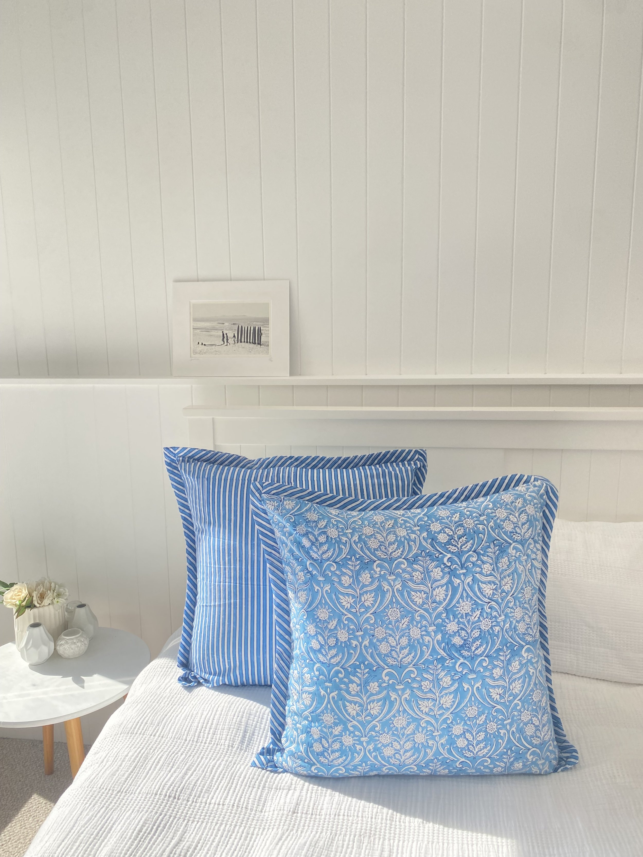 Hamptons Mid Blue Stripe Back