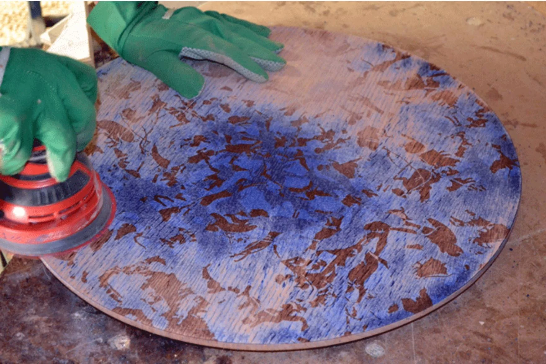 We treated surface like guitar bodies even creating vintage looks