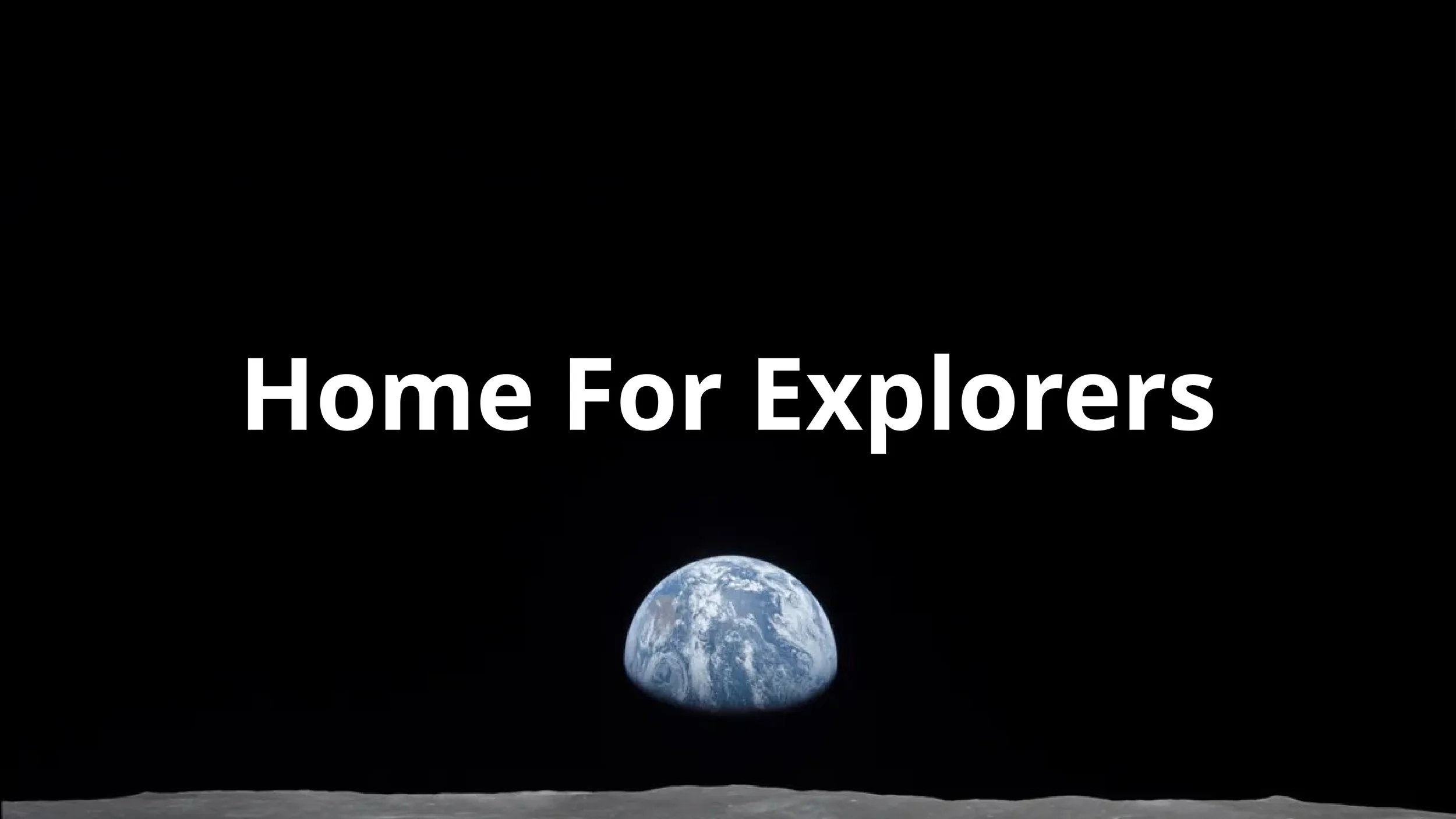 Home for Explorers was the first guiding idea in our internal concept process, combining Simon Sinek’s idea of purpose with Charles and Ray Eames’ Powers of Ten to explore the project across different scales. It marked the starting point of the brand