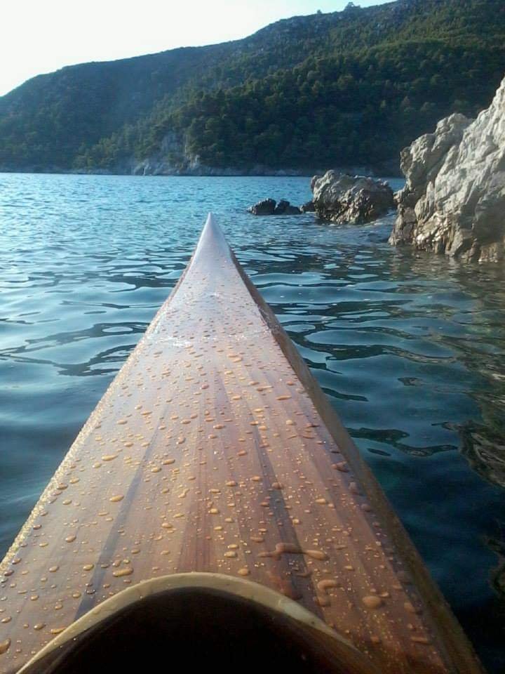 Custom made strip kayak