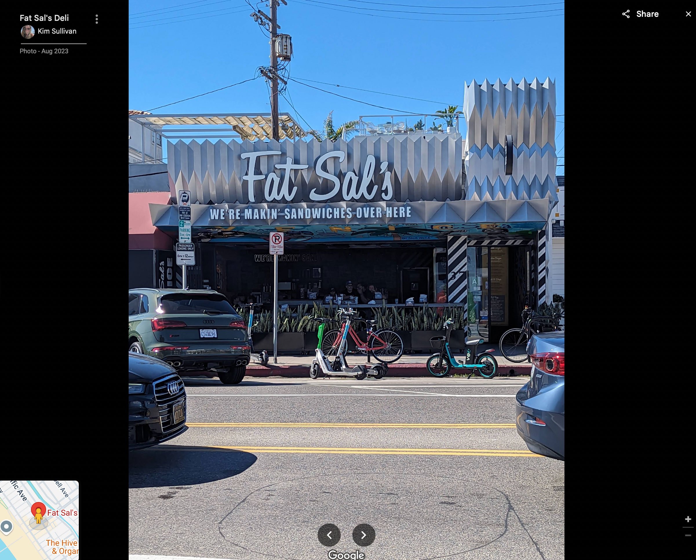 Fat Sal's Venice Beach.
Location: Los Angeles, California USA.
Year: 2022.
Role: Facade Design.
Photography: Google user.