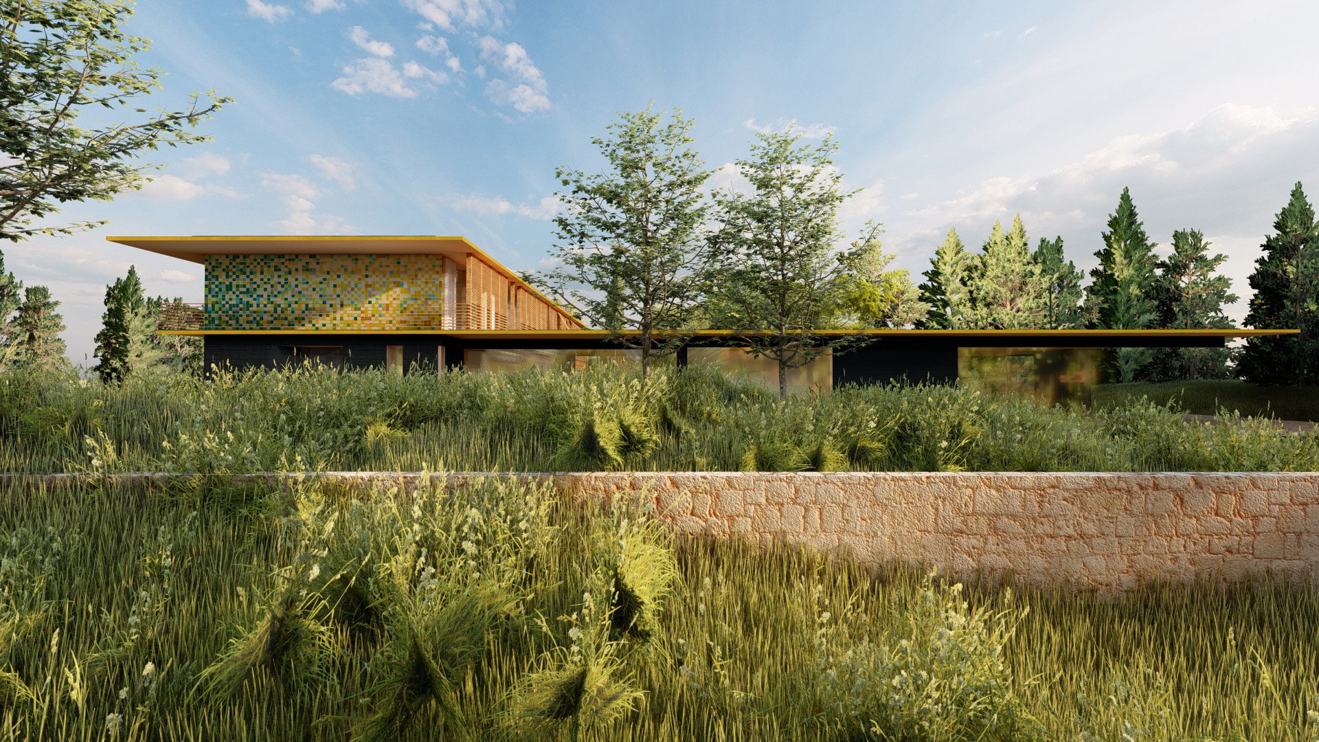 Villa Elsilla.
Location: Madrid, Spain.
Year: 2024.
Role: Assistant Architect to my father.
Rendering: Pilar Cano-Lasso.
