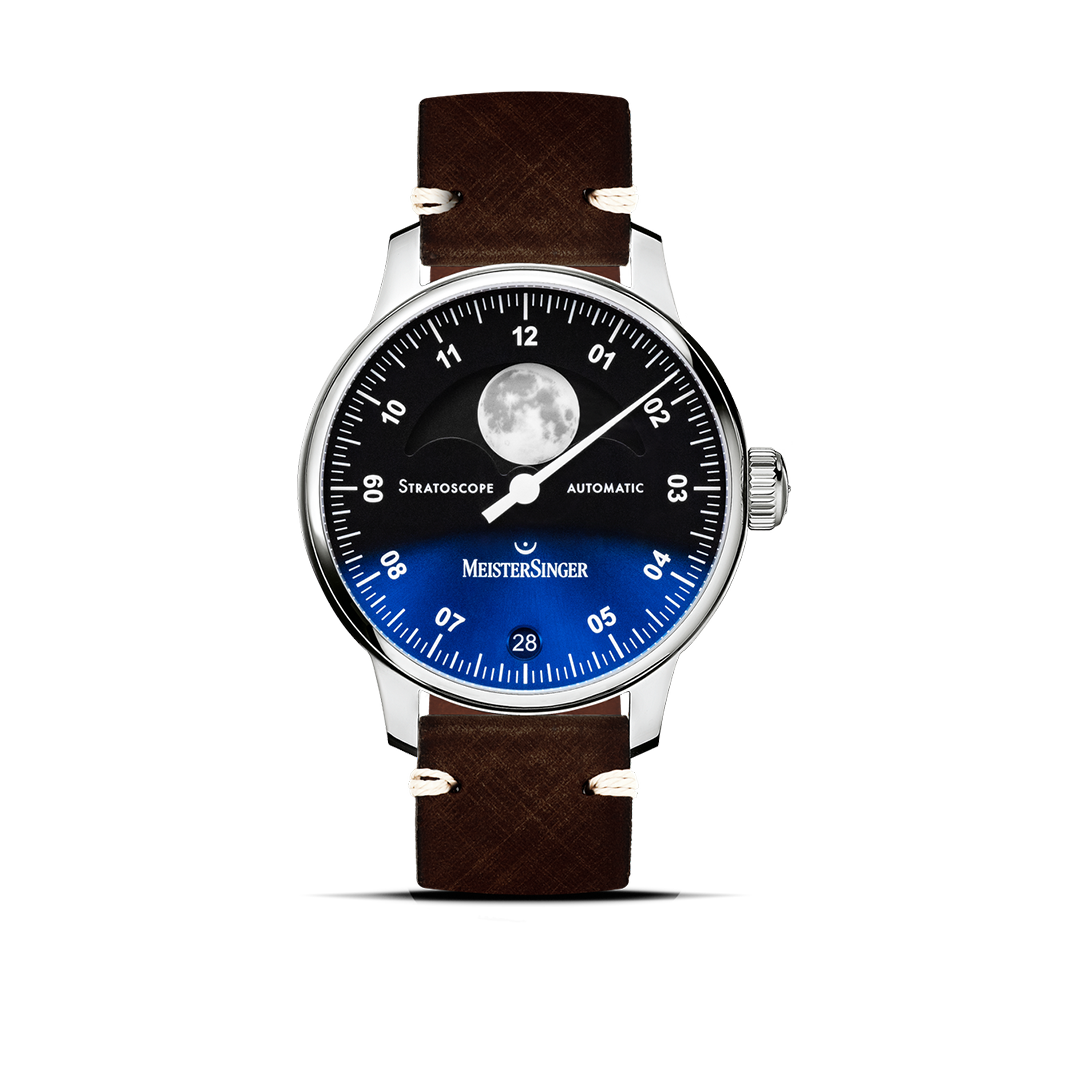 MeisterSinger Stratoscope, Black with sunburst blue