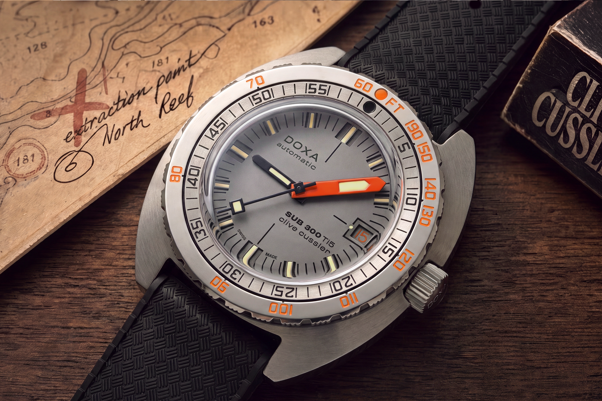 DOXA PRESENTS THE SUB 300 CLIVE CUSSLER Ti5