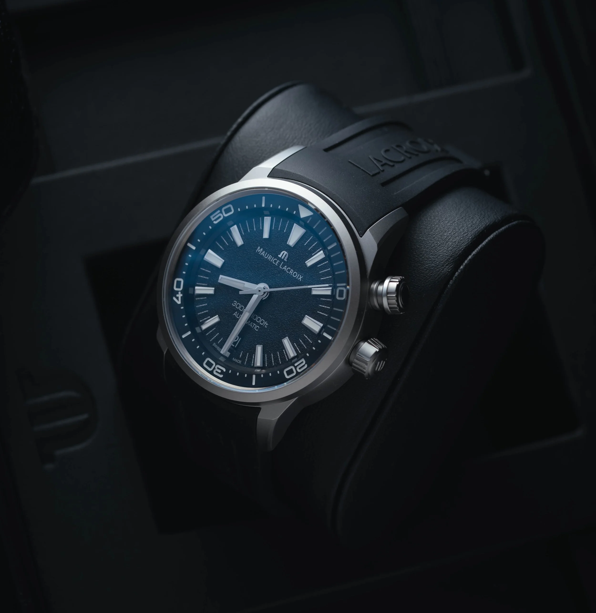 The amazing Pontos S Diver by @mauricelacroix blends Swiss quality with durability and rugged character, coming equipped with a sapphire crystal glass, a Swiss automatic mechanism, and 300 meters of water resistance.

#mauricelacroix #pontos #pontoss