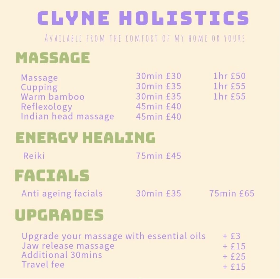 P R I C E  L I S T ☝️

O P E N I N G  H O U R S 👇
Monday 11 till 7 
Tuesday 11 till 7
Wednesday 11 till 7 
Friday 11 till 8 
Saturday 11 till 2