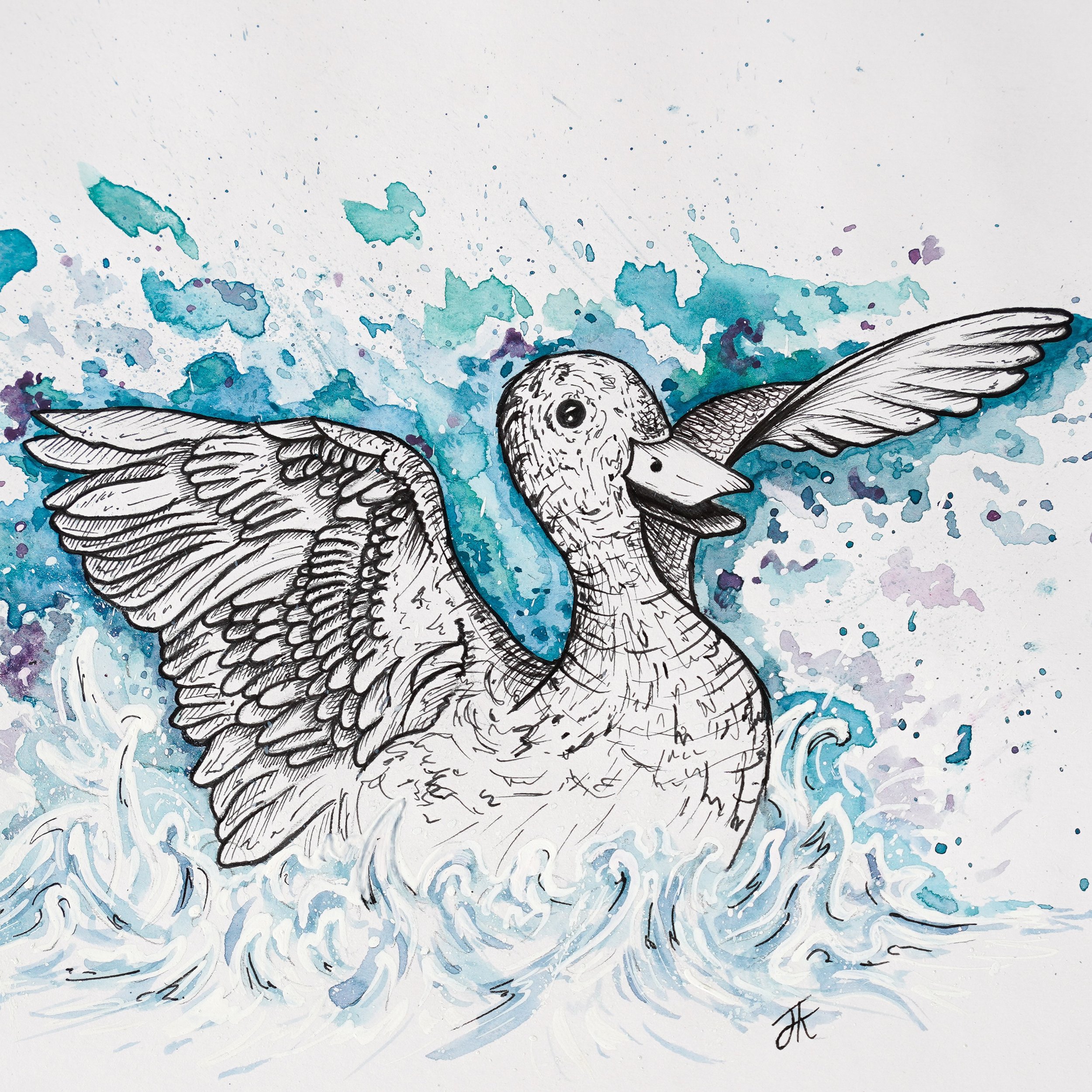 Splash Landing Print