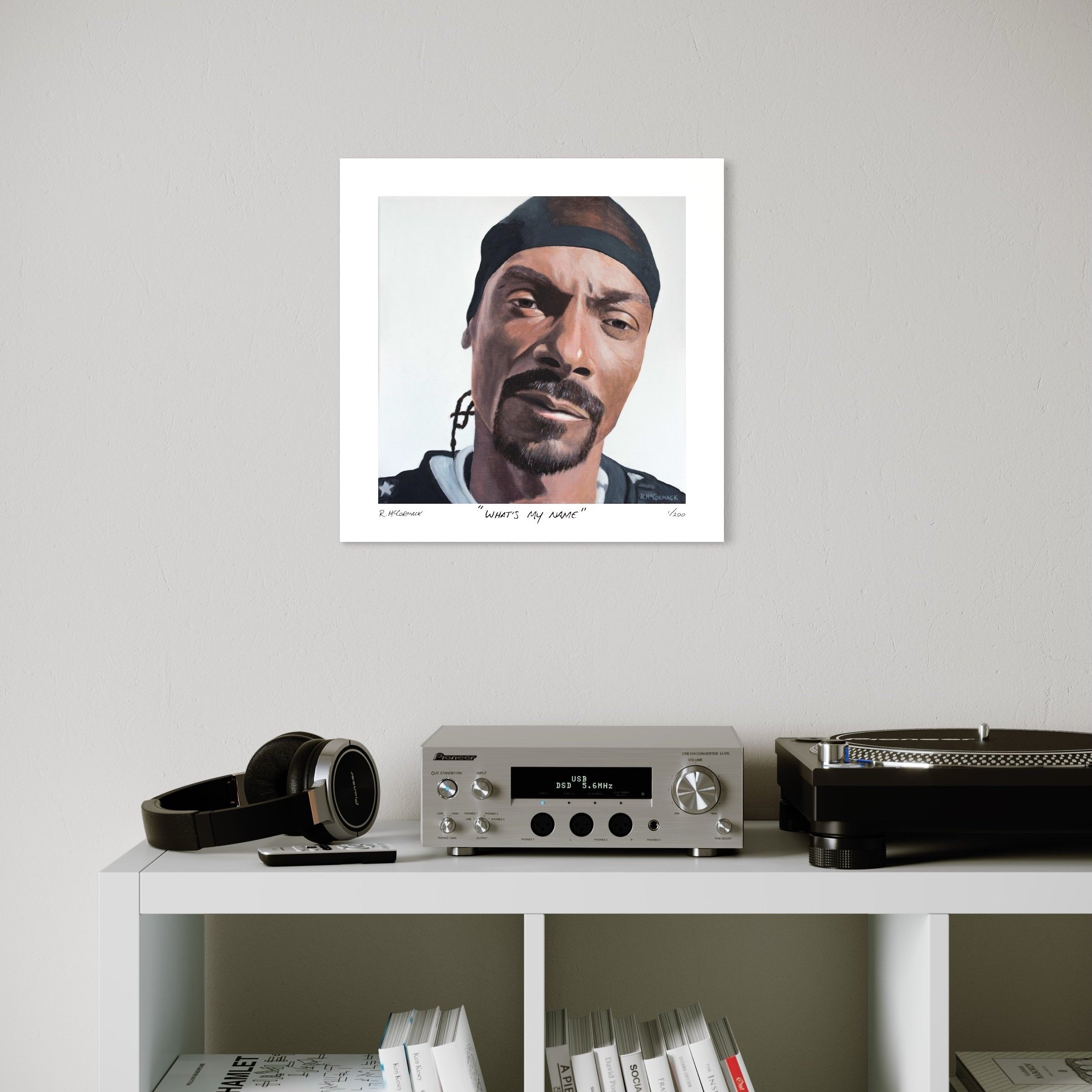 Snoop Dogg Fine Art Print Display