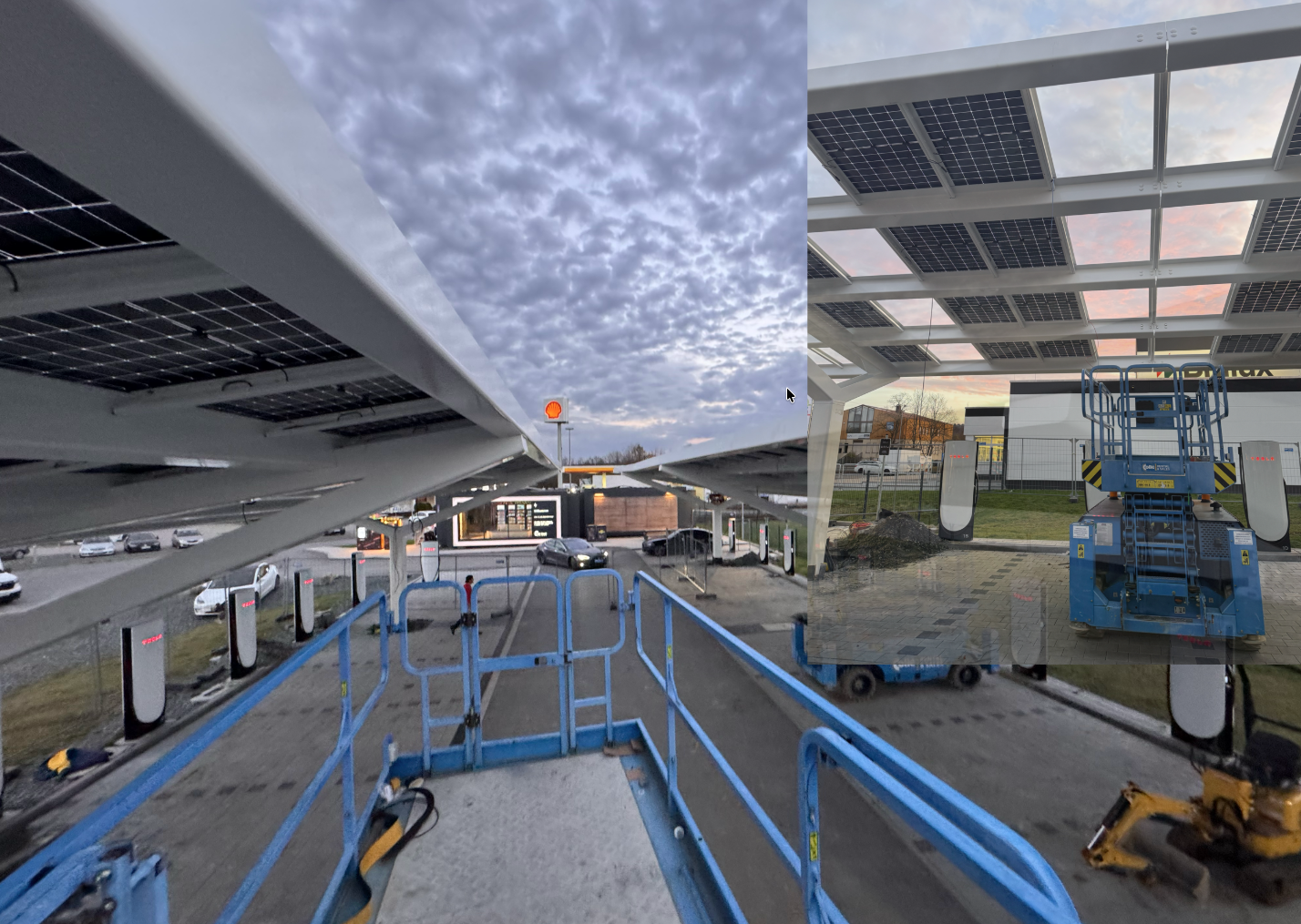 380 kWp | Carport für Tesla SuperCharger | Bayern