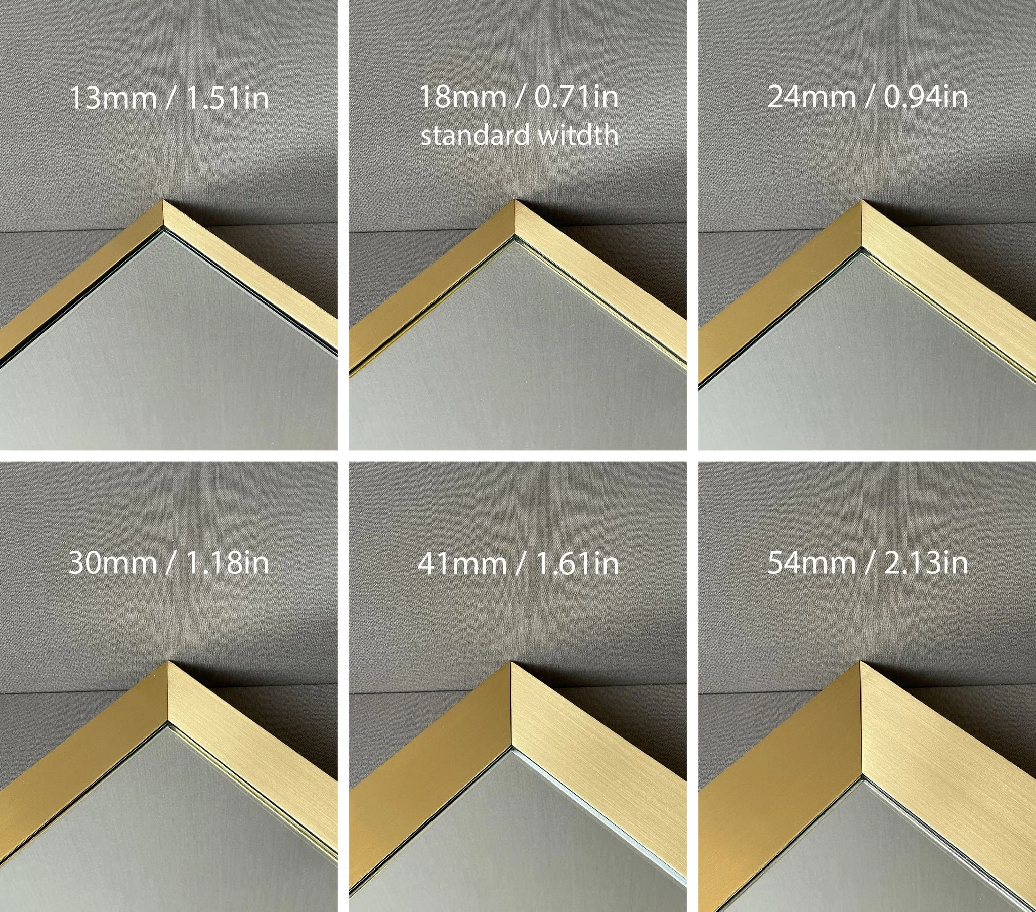 Choosing the Right Frame Width for Your Bespoke Mirror