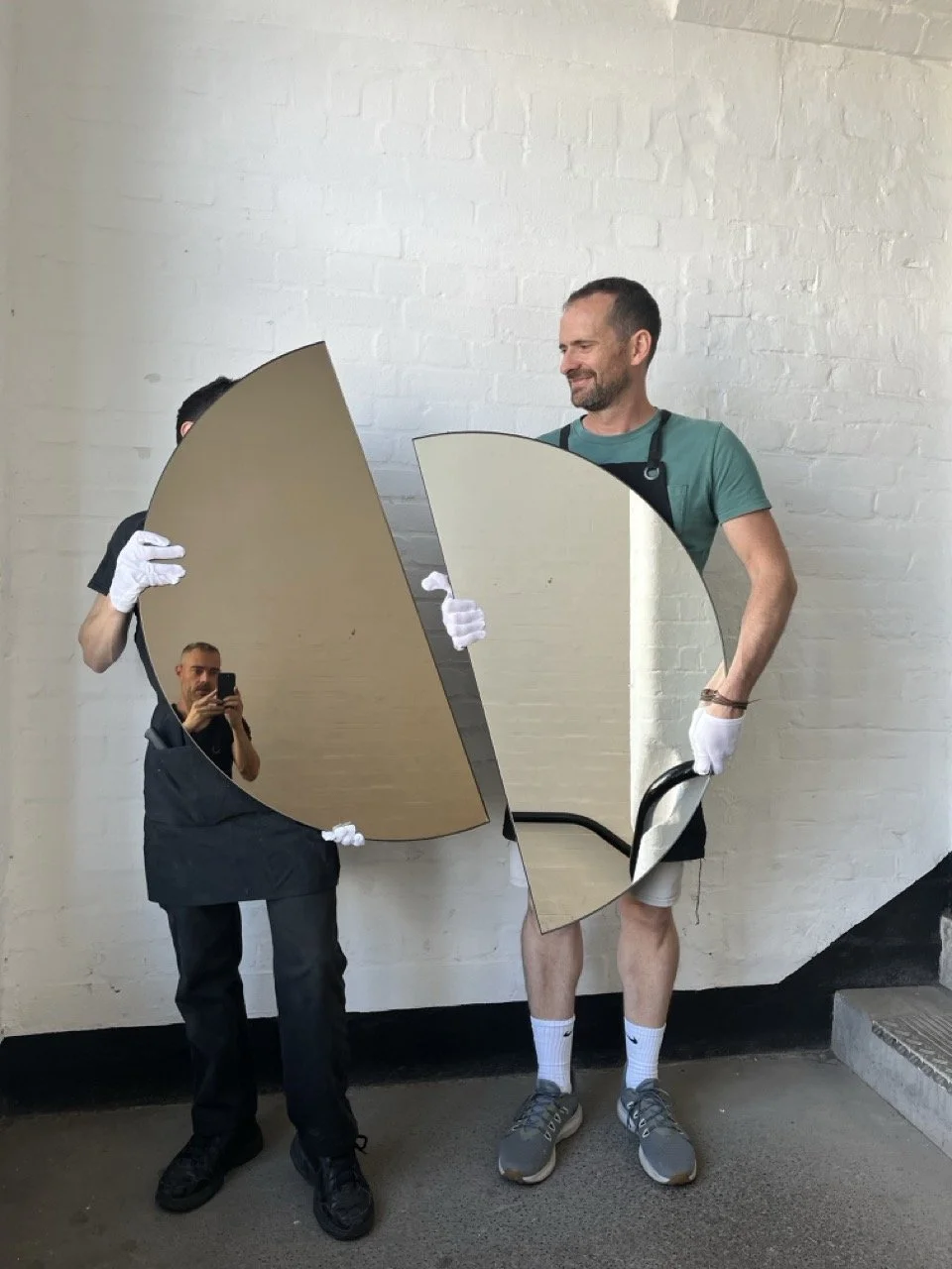 Minimalist Half Moon Luna Mirrors