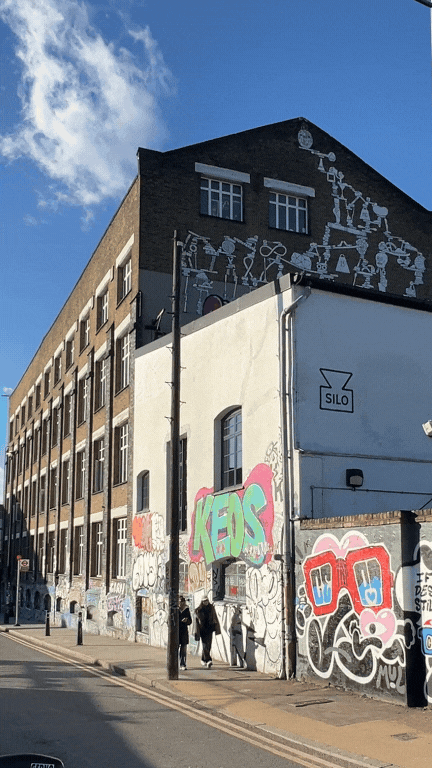 Warehouse District Beside the River Lea Navigation in Hackney Wick