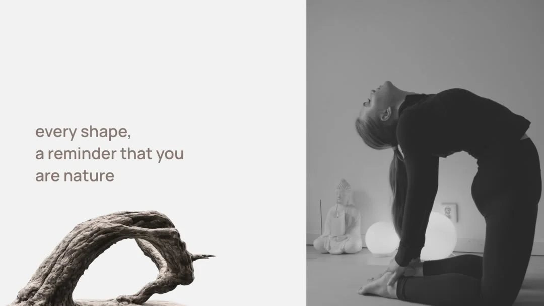 Some movements feel less like exercise
and more like remembering.

Through yoga, we learn to move with the body instead of against it. To slow down, listen closer and find balance in our own way.

Maybe balance was never about becoming someone new. M