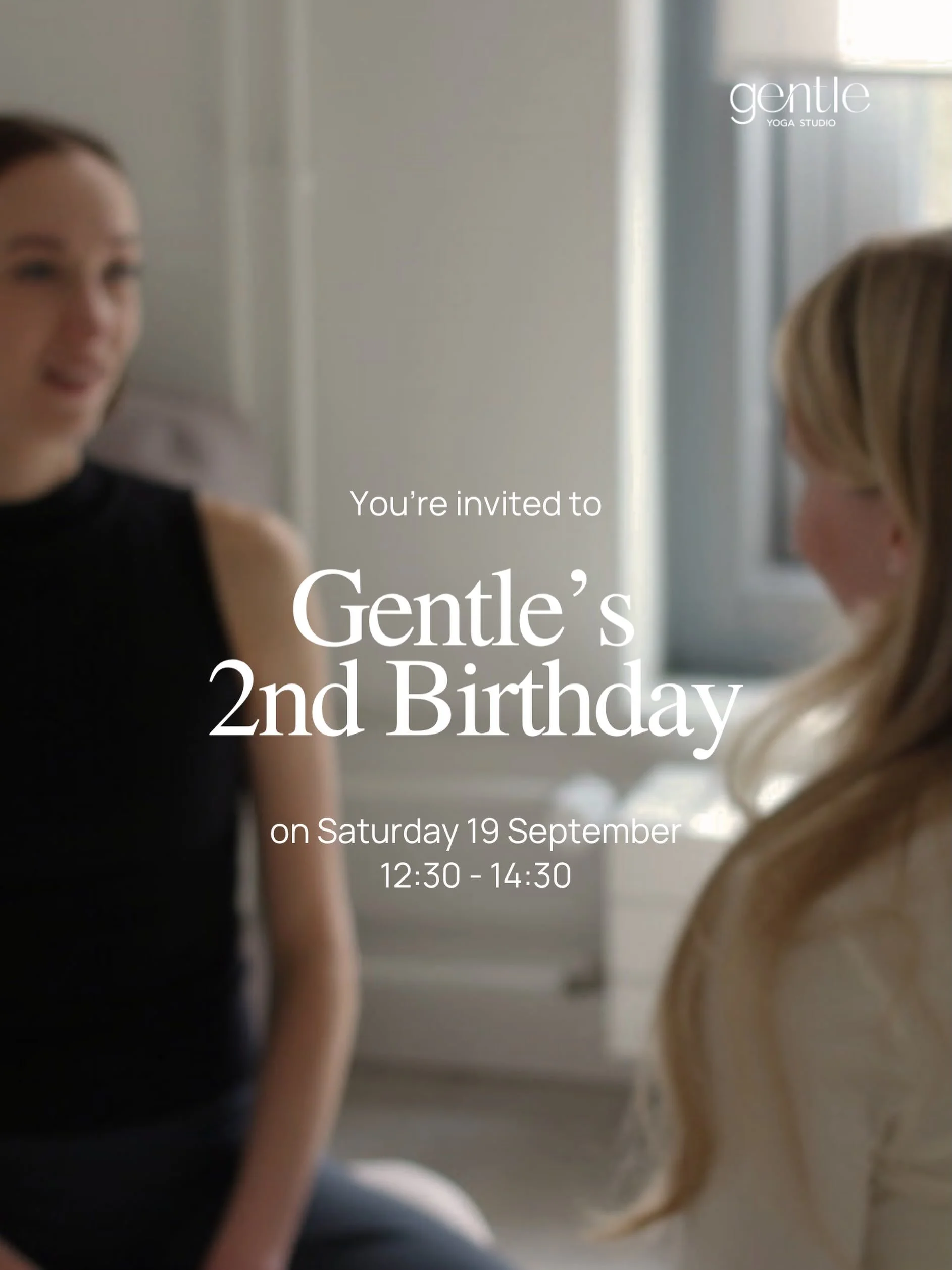 Gentle is turning 2 🤍

And we&rsquo;d love to celebrate with you!

Come join us for a little birthday gathering at the studio. Nothing too formal - just some birthday treats, tea, and a chance to connect with the Gentle community.

You can drop by t