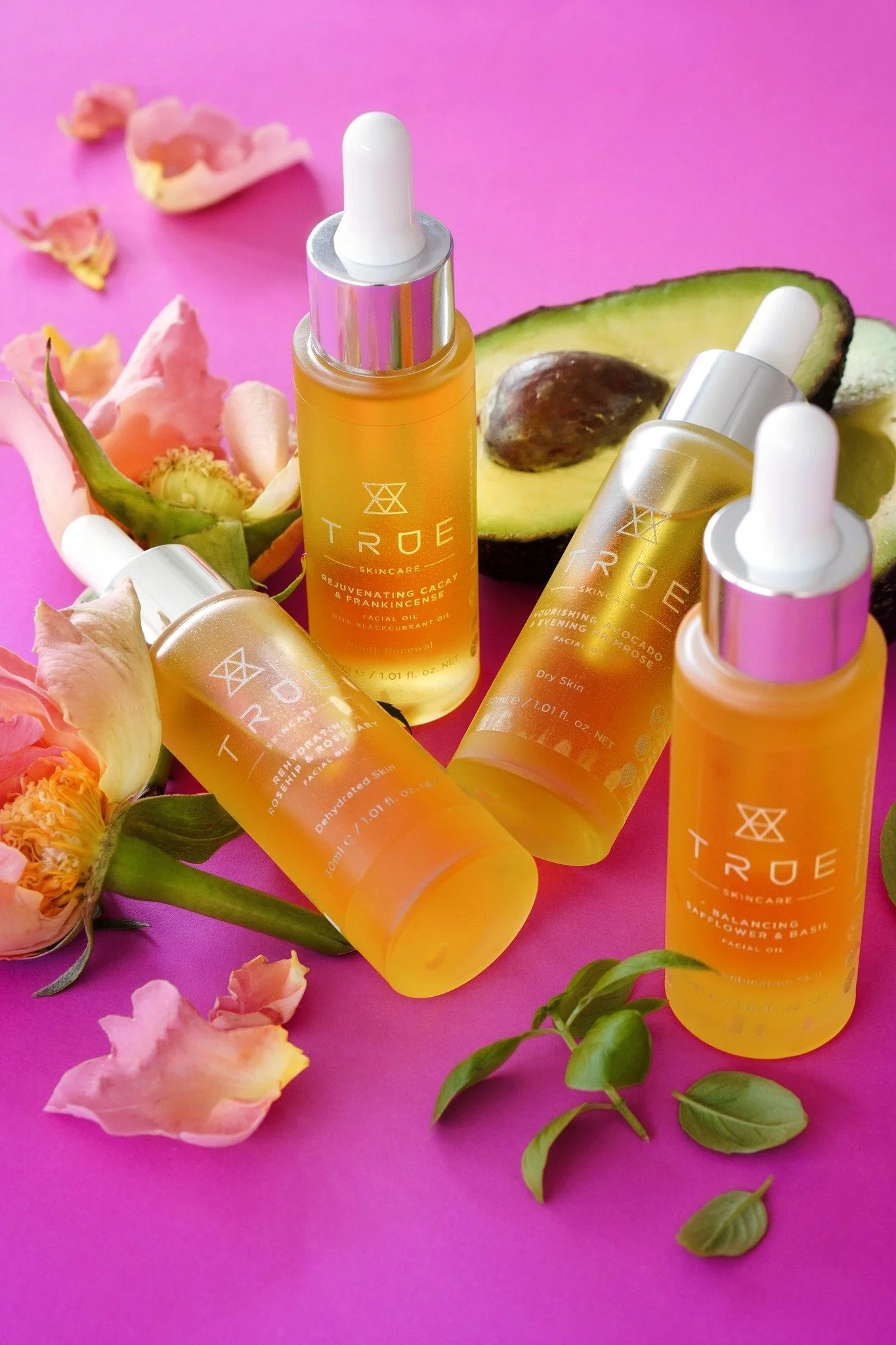 Face oils, done properly, are one of the simplest ways to bring skin back into balance.

Light, fast-absorbing and rich in natural actives, our True Skincare facial oils work with your skin &mdash; not against it. They help regulate oil production, s